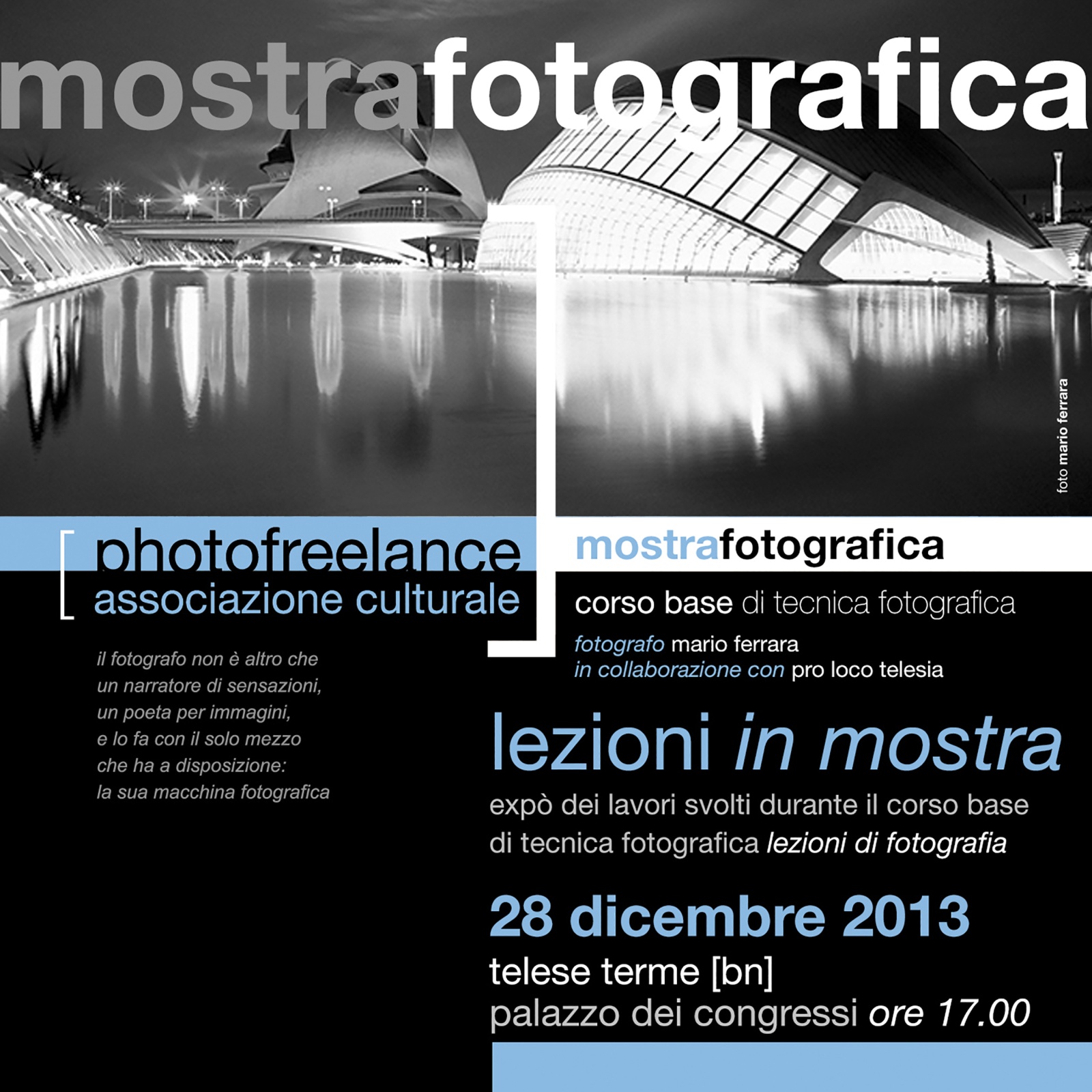 mostra - lezioni di fotografia 2013 dicembre