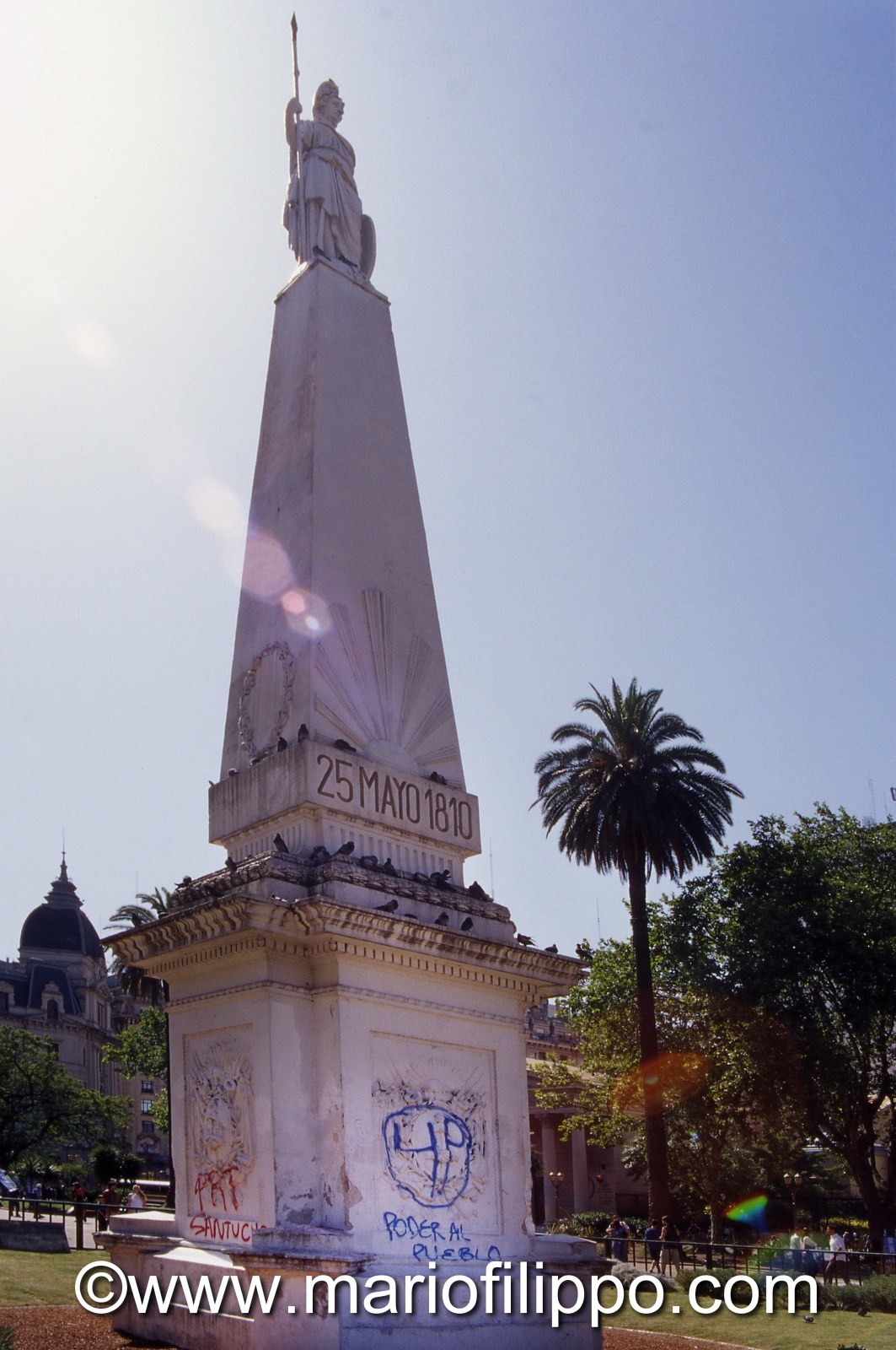 ARGENTINA BUOENOS AIRES 25 MAYO 1810 - MOMUMENTE RIVOLUZIONE PLAZA 25 MAYO 1810