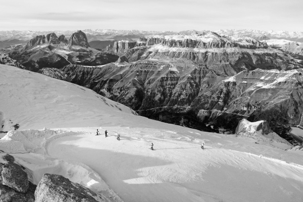 Sulla Marmolada - La pista della Marmolada è una delle più alte del comprensorio Super ski, da lì il panorama è veramente incredibile.